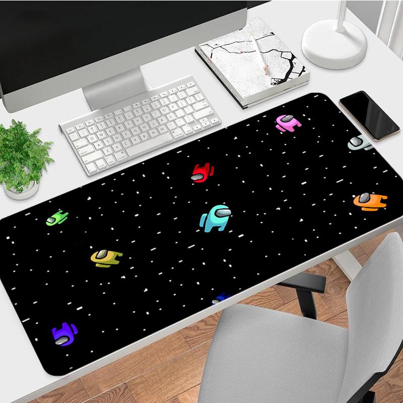 Space Friends Xl Gaming Mouse Pad Nonslip Rubber Base Stitched Edge Waterproof Desk Mat For Pc Laptop Gamer Office Computer Accessories C92917