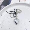 3D Heart Keychain Pendant Bowknot Keyring for Purse Bag Backpack Handbag Decors