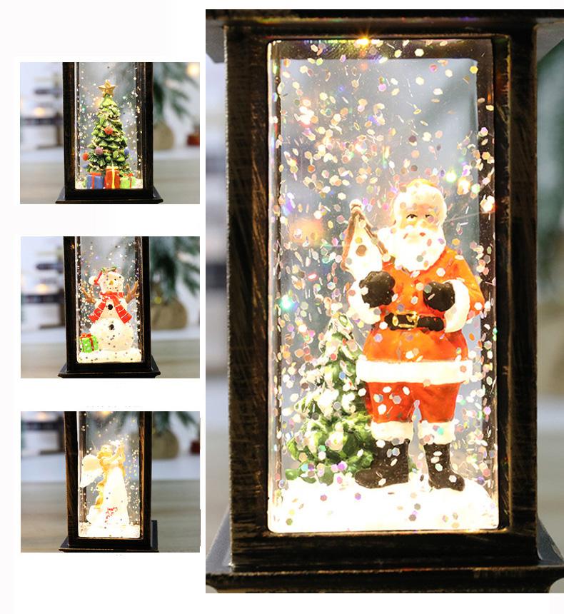 Christmas Decoration Lantern Santa Claus Snowman Light Christmas Decoration Ornaments Navidad Natal Gift