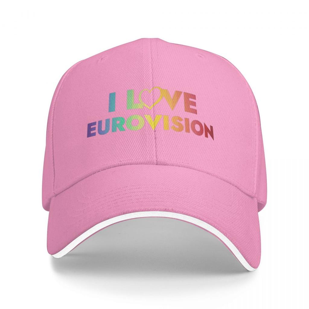 Eurovision Song Contest Logo Baseballkappen Snapback Baseballmützen Atmungsaktiv Lässig Kappe Outdoor Unisex