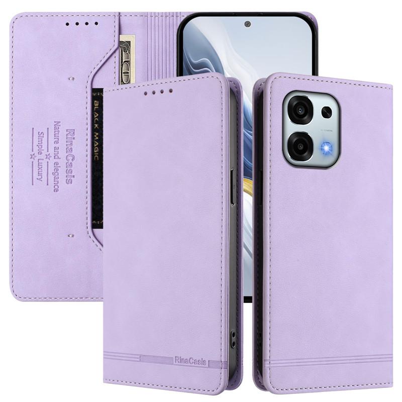 Leder Retro Diebstahlsichere Brieftasche Flip Case Für OPPO F31 F23 F27 F21S F21 F17 F19 Pro Plus K10 K12X 5G Handyhülle Magnetverschluss