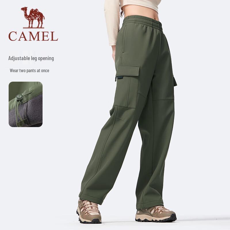 CAMEL Unisex Fleece Lined Waterproof Cargo Pants