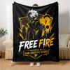 Free Fire Flannel Blanket, High quality Comfortable for All Seasons, Home Decor, Warmth and Comfort