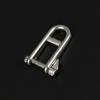 5-8mm Super Strong Stainless Steel Long Swivel Pin Safety Lock Shackle Joint Link Keychain Surf Ski Boat Marine Hardware