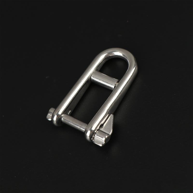 5-8mm Super Strong Stainless Steel Long Swivel Pin Safety Lock Shackle Joint Link Keychain Surf Ski Boat Marine Hardware