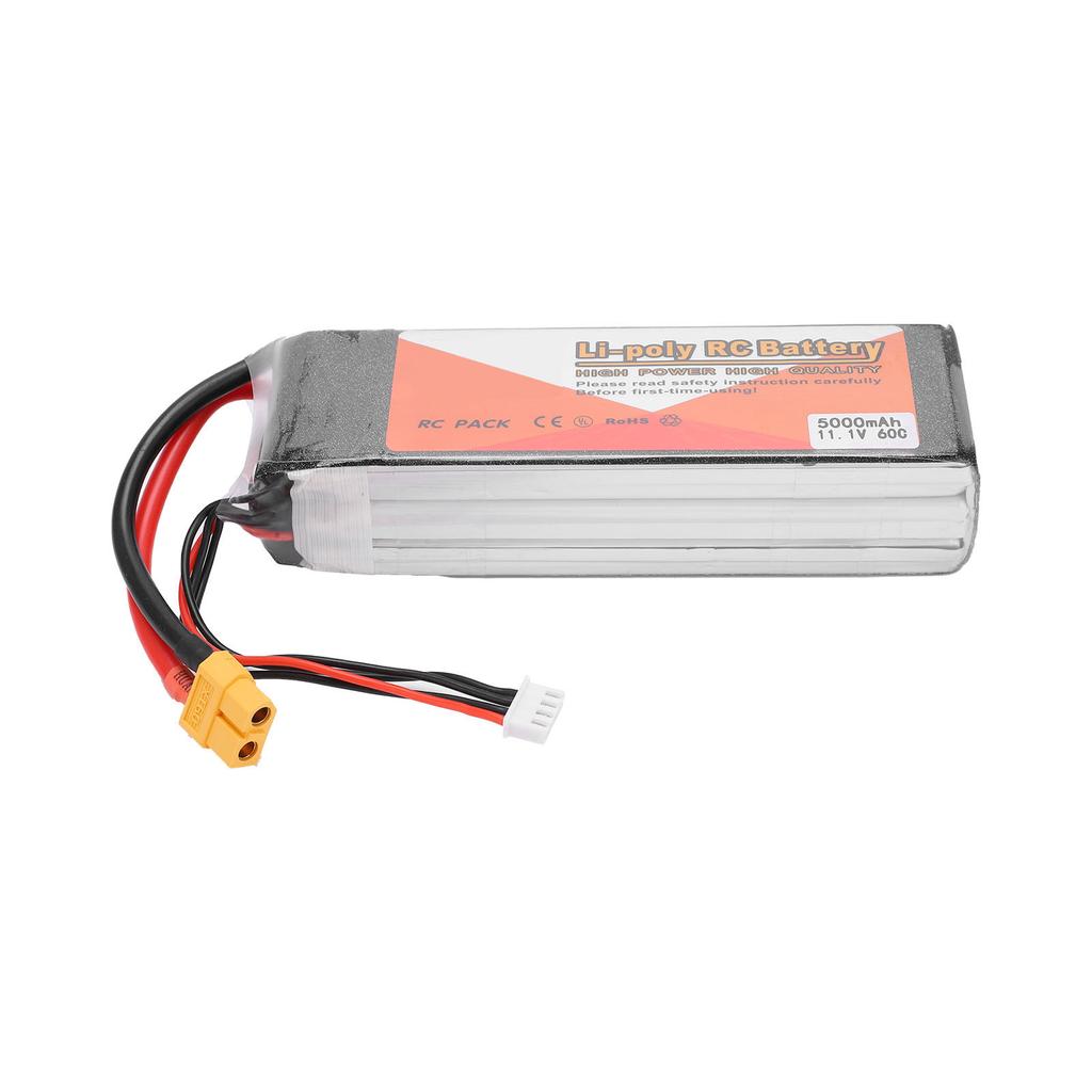 11.1V 5000mAh 60C 3S Lipo Battery XT60 Plug for RC Drones Quadcopter Car Airplane