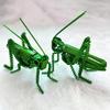 Handmade Aluminium Wire Handicrafts Simulation Insect Grasshopper Locust Mantis Model Metal Wire Braiding Craft Ornaments Statue