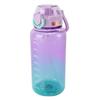 Sports Water Bottle 1000ml Leakage Proof Detachable Straw Portable Water Cup with Handle Shoulder Strap for Students