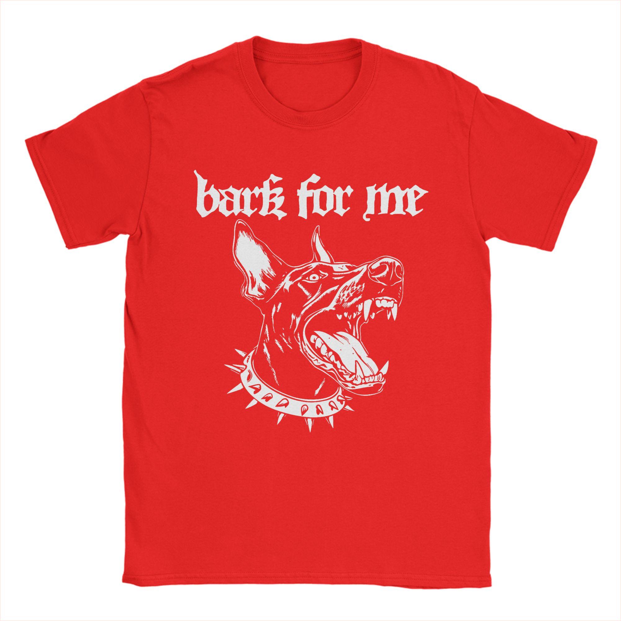 Bark for Me Fierce Doberman Blackletter Aesthetic Dog Lover Mens T Shirts Awesome Tees Short Sleeve Round Collar TShirt Cotton S