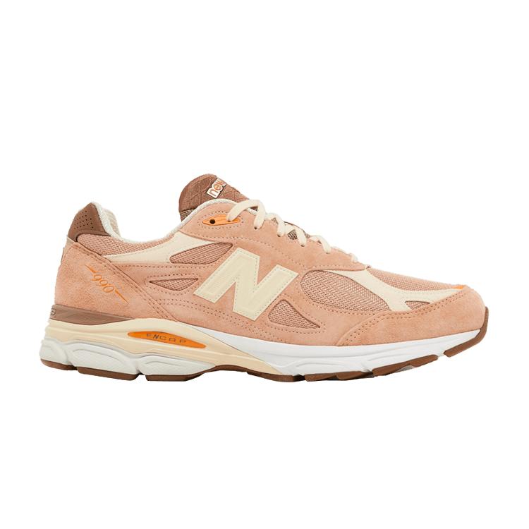Größe? x New Balance 990v3 Made in USA Keepin it Running Unisex Sneaker Pink Orange Creme M990SZ3