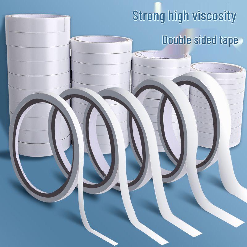 

Thin Transparent Double-Sided Tape – 12m, High Viscosity for Office & Crafts 0.5cm Width