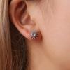 Women Chic Star Moon Asymmetry Ear Studs