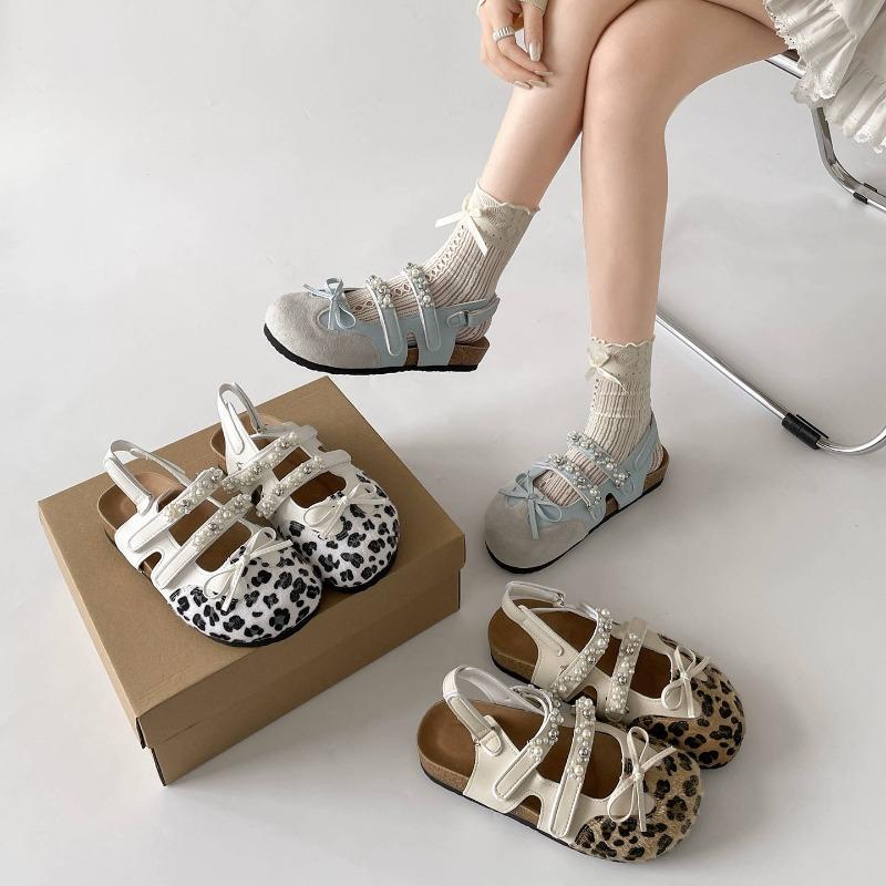 Retro Thick-soled Shoes Height-increasing Flip-flops New Women's Half-slipper Style