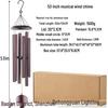 Large Metal Wind Chime, 6 Tubes - Musical, Sympathy & Memorial Gift for Outdoor Decor