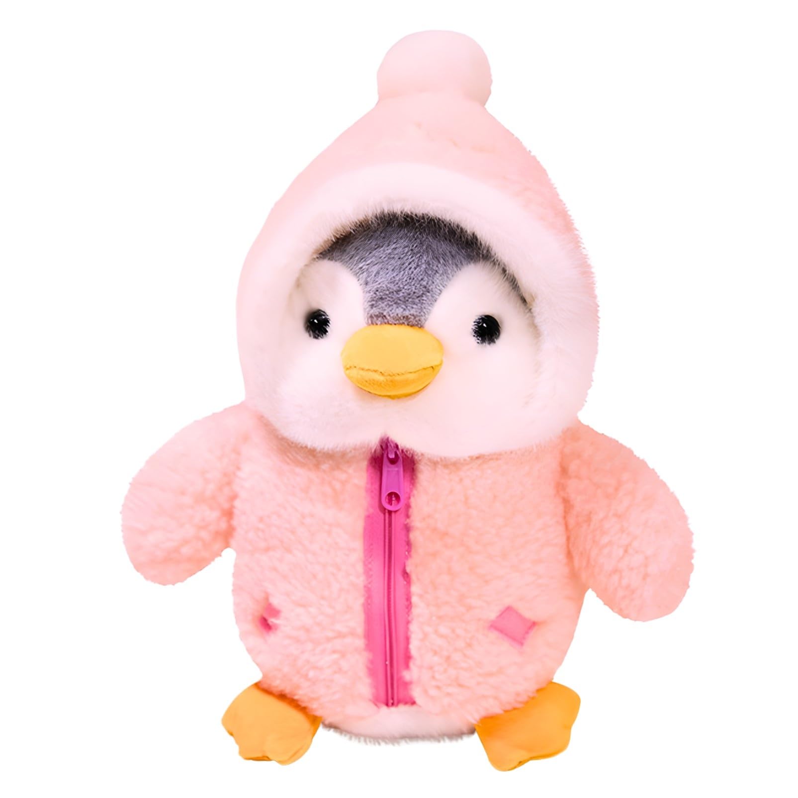 

Miaomyao Plush Fluffy Soothing Birthday Gift for Kids and 25cm Toy, Penguin, Item, Adults, (Pink) розовый