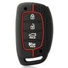 3/4 Buttons Silicone Car Remote Key Case Cover for Hyundai Creta Ix35 Ix45 I10 I30 I40 Tucson Santa Fe Rena Sonata Elantra