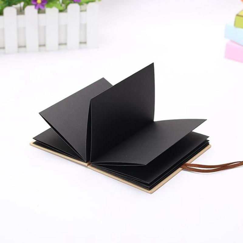 Kraft Paper Hardcover Accordion Style DIY Album Book Blank Scrapbook Graduation Anniversary Gifts