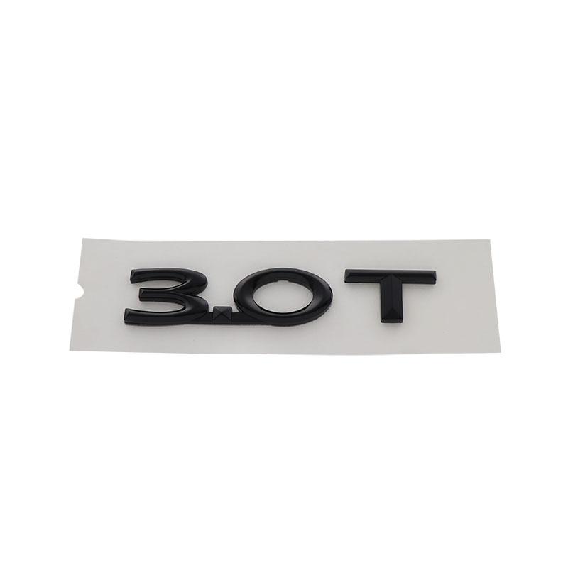 Lettres 3D Premium 3.0T 3.0 T pour aile de voiture, coffre, capot arrière, autocollant emblème, badge