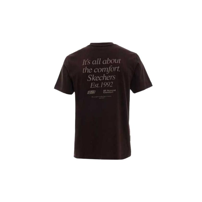 Skechers Classic Soft Versatile Fashion Letter Short Sleeve T-Shirt Unisex Tops L325U016-05U5