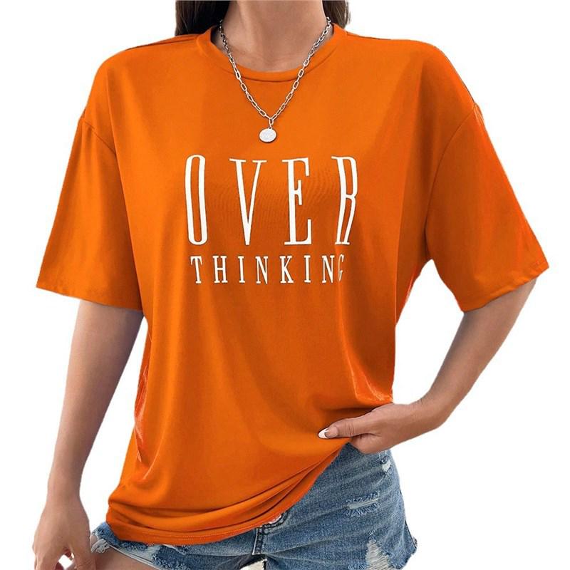 

Y2K Vintage Print Cotton T-Shirt - Women s Short Sleeve Casual Top XL темно-серого