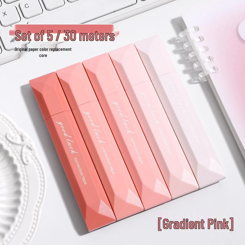 Gradient Invisible Color Correction Tape - Smooth, Portable, High-Quality Stationery for Primary School Students