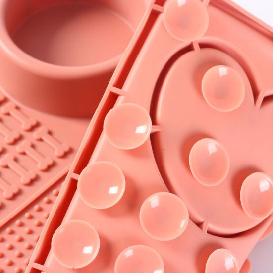 Cat Lick Mat Dogs Fun Cups Non-Slip Dog Slow Feeder with Suction Enrichment Treat Mat