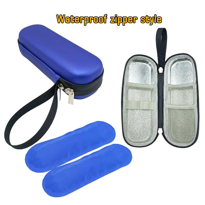 Portable Waterproof Diabetic Insulin Cooling Bag Case Carry-on Protector Medicine Organizer Refrigerated Ice Pack Drug Freezer