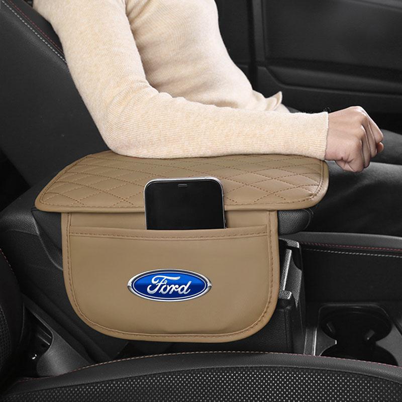 1 Stück Auto Armlehnenmatte Taschentuchboxen Höhenpolster Armlehnenbox Autostyling Für Ford Focus Mk3 Fiesta Ranger Fusion Mondeo Mustang Fusion Kuga Ecosport