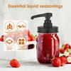 Coffee Syrup Pump Dispenser Glass Jar Mason Lid Syrup Honey Sauce Dispenser Pump Lid Syrup Pump Coffee Bar Kitchen Accessories