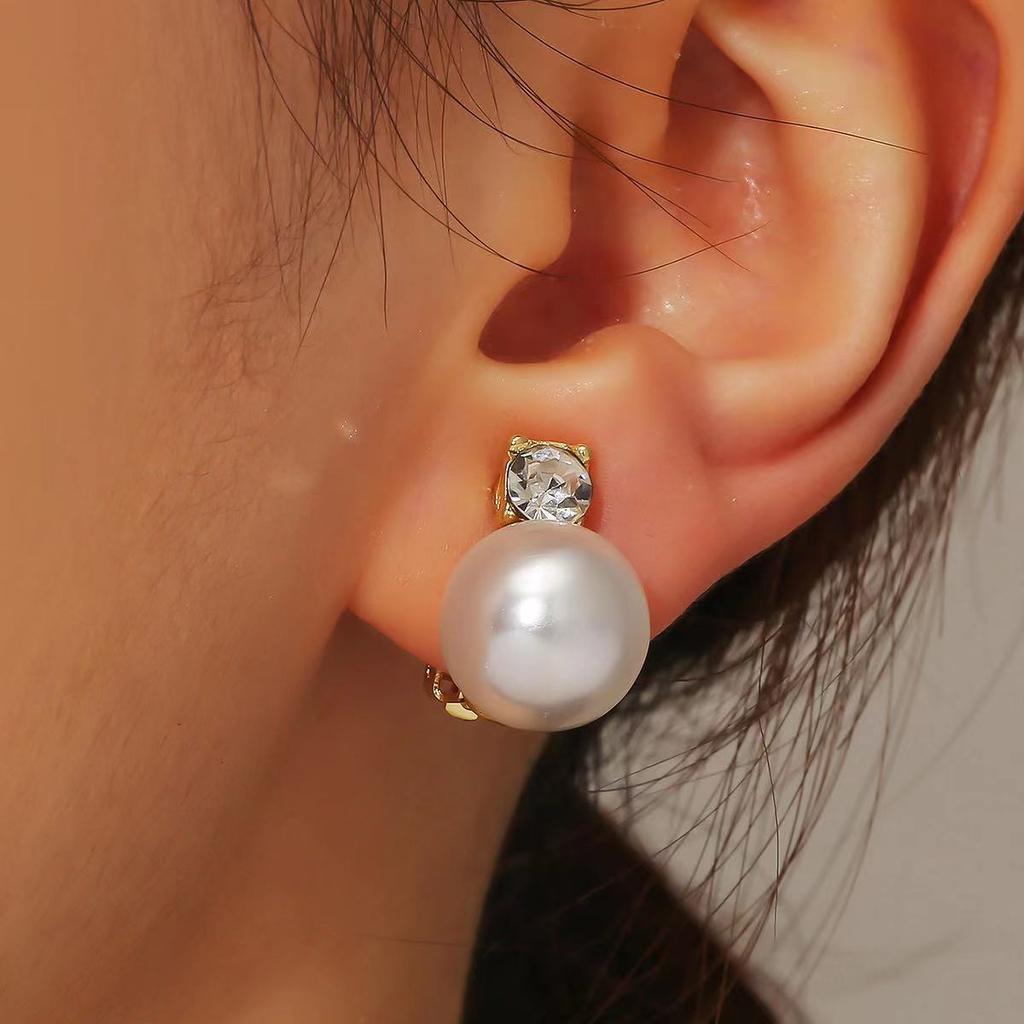 Non Perforated Pearl Clip Earrings, Women'S Fashionable Jewelry Earrings, Painless Wearing Ear Clips