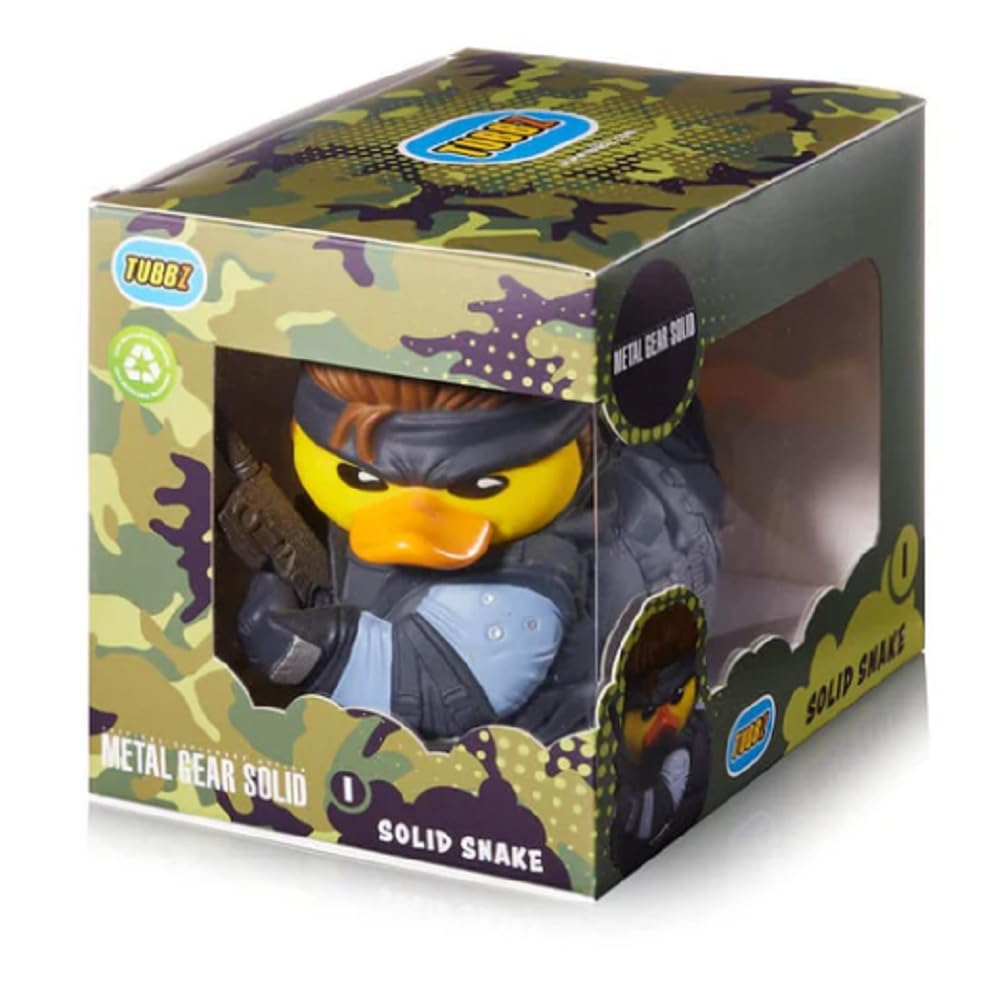 

[Official Import] TUBBZ Metal Gear Solid: Solid Snake TUBBZ (Boxed Edition) Vinyl Rubber Duck Metal Gear Figure Merchandise for Famicom, PS2, PS3, PS4