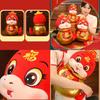 Luxurious 2025 New Year Snake Plush Doll Charming Zodiac Snake For Good Fortune Gifts