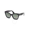 Elvira Polarized Green Cat Eye Ladies Sunglasses Ft1217 01r 55
