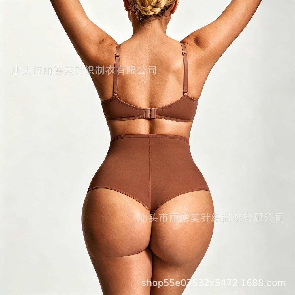 European and American High-waisted Belly Panties High-waisted Corset Pants Waist Body Sculpting Pants Large-size Beautiful Buttocks Belly Pants