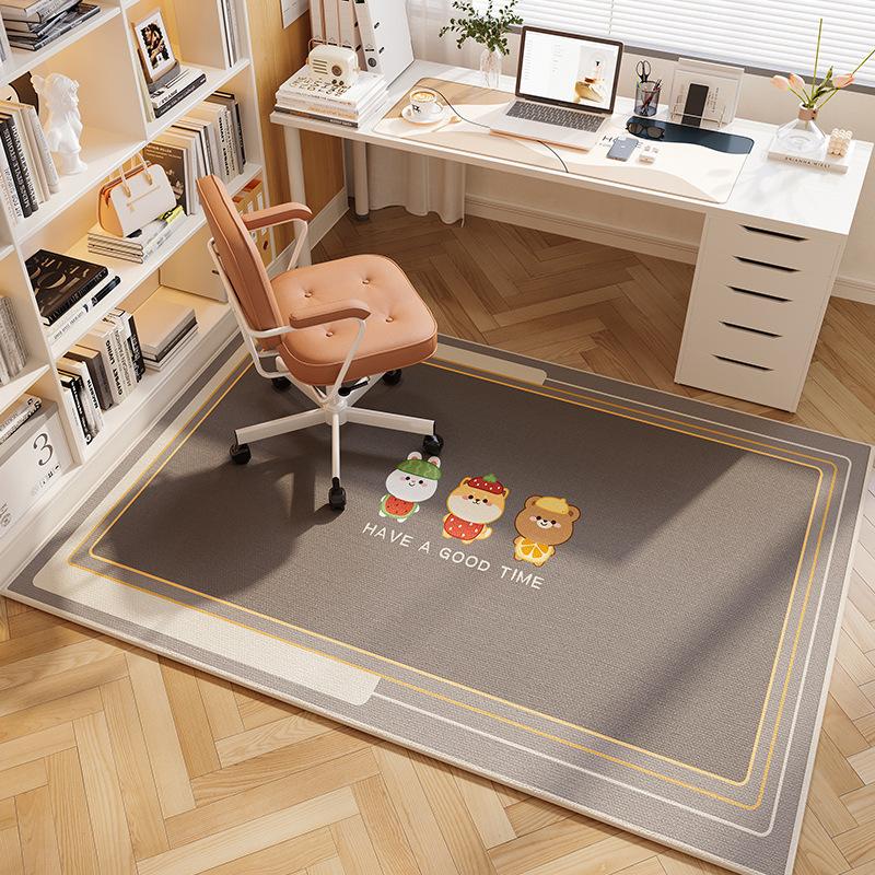 Computer Chair Cushion Rug Bedroom Study Desk Chair Foot Mat e-Sports Chair Swivel Chair Protection Carpet Home Decor