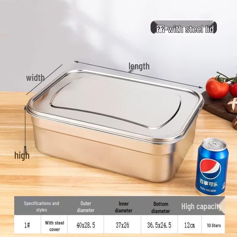 COLIVOR Stainless Steel Food Storage Container 10L
