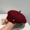 Beret autumn and winter hat women's foreign style fashionable literary and retro big head circumference versatile face small painter hat