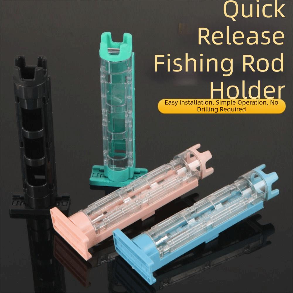 Durable Plastic Fishing Rod Stand Adjustable 5 Colors Fishing Barrel Holder Snap Suit Fishing Box Rod Holder Fishing Box