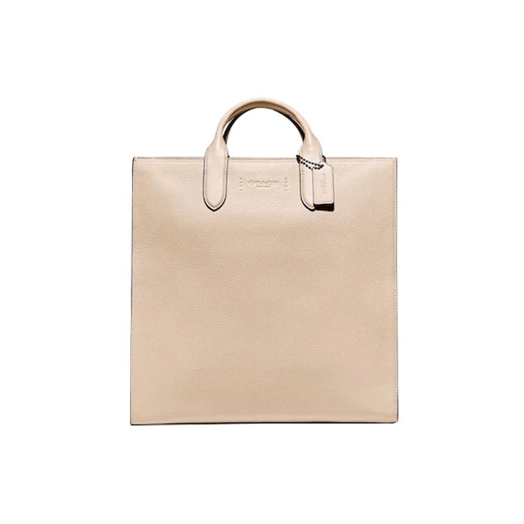 

Coach Gotham 36 Pebble Grain Leather Tote Bag Women tote Beige C8342-JITWE Gift Box Set (Basic Set+Yellow Box)