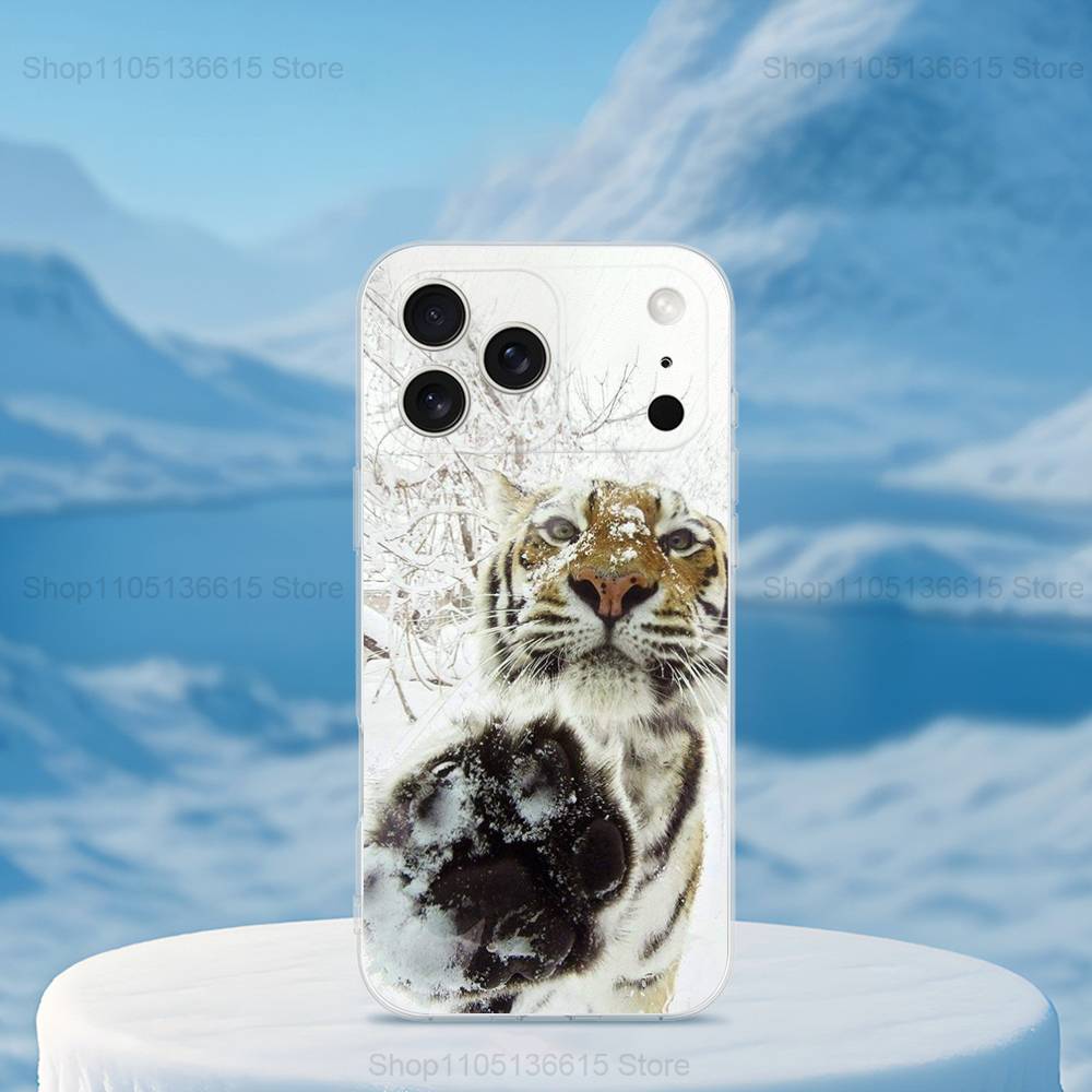 Coole Kunst Tiger Mythos Für iPhone 12, Mini, 16, X, 13, XR, 15, Pro, 17, Plus, 11, Max, 14, SE, XS, Transparent Weiche Hülle