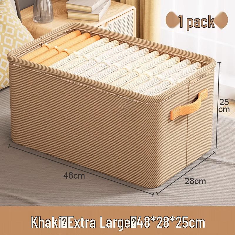 Thickened Fabric Clothing & Sundries Storage Basket for Dorms