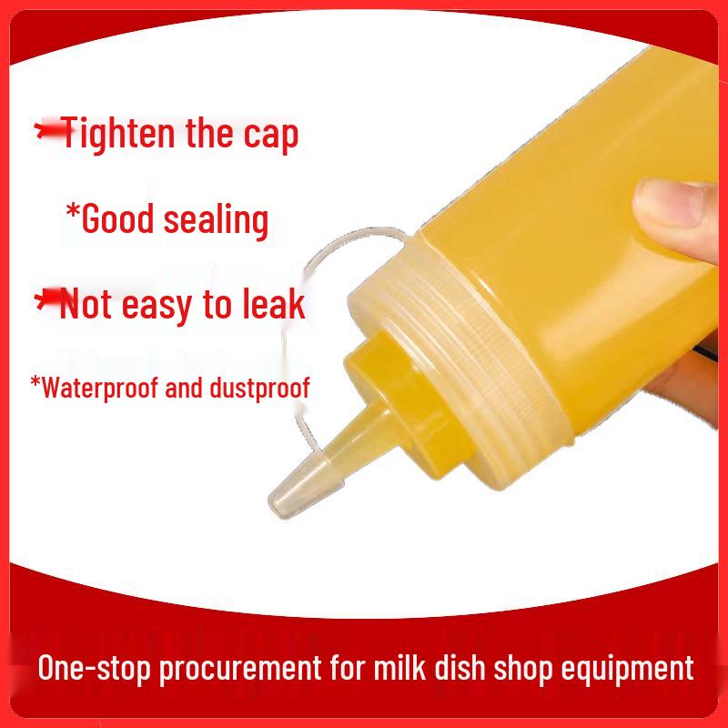 Graduated Squeeze Bottle for Sauces and Dressings - Pointed Tip for Precision