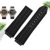 Pasek Do Zegarka HUBLOT BIG BANG Silikonowy 25mm*19mm Wodoodporny Męski Pasek Do Zegarka Łańcuch Gumowa Bransoleta Do Zegarka Łańcuch