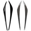 2Pcs Front Headlight Eyebrow Cover Trim ABS Carbon Fiber/Black For Hyundai Elantra 2016 2017 2018 Car Accessories
