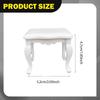 1/12 Puppenhausmöbel Mini Holzdekoration Weißes Miniaturmodell für Szene DIY