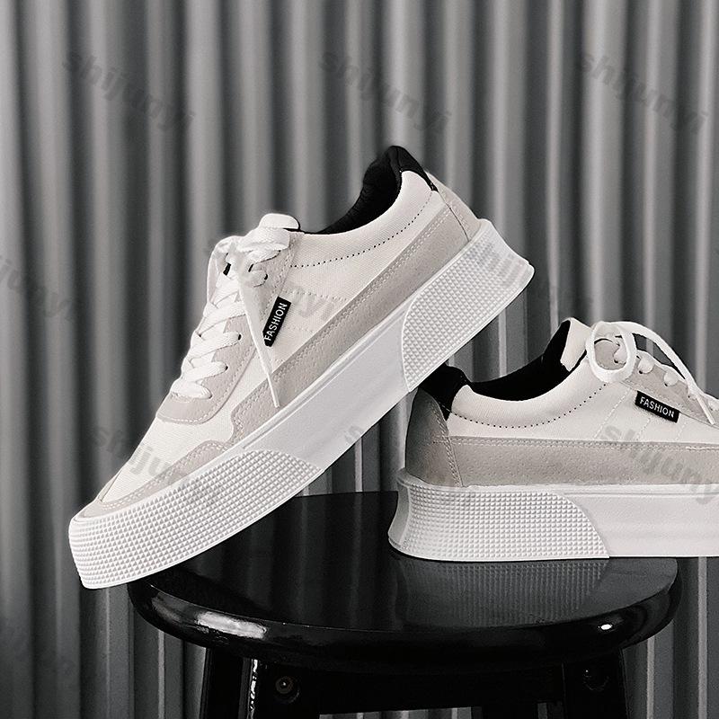 Men Thick Sole Board Shoes Fashion Casual Lightweight Versatile Casual Shoes Men New 2025 Autumn Leisure Anti-slip Sports Shoes