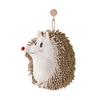 Creative Chenille Hand Towel Soft Quick Drying Cleaning Cloth Cartoon Hedgehog Hanging Kitchen Handkerchief for Kitchen