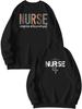European Front & Back Print Nurse Inspire Love Heal Women's Versatile Hoodie