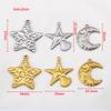 5pcs Stainless Steel Large Sun Star Moon Charms for DIY Women Necklace Bracelet Earrings Pendant Jewelry Craft Making Supplies