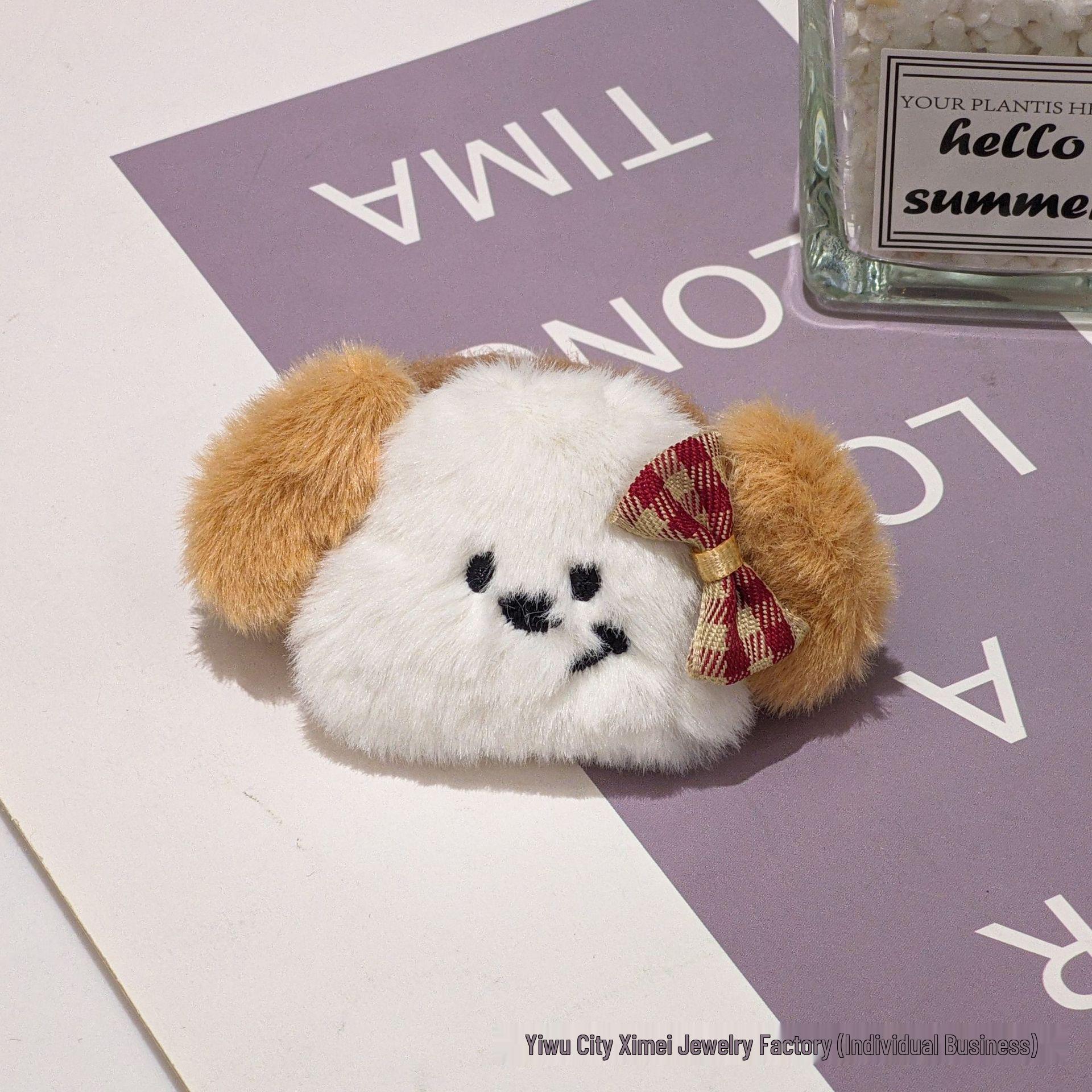 

Cute Animal Style Shiba Inu & Otter Plush Hair Tie Pendant for Kids